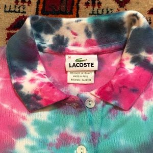 Lacoste Tops - Lacoste Tie Dye Golf Shirt Sz 36 Lacoste Tops - Lacoste Tie Dye Golf Shirt Sz 36